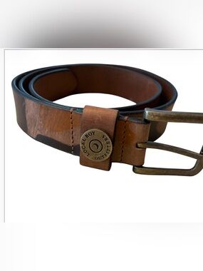 Local Boy Outfitters Leather Old School Camo Belt Sz 36